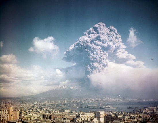 Mount Vesuvius Erupting